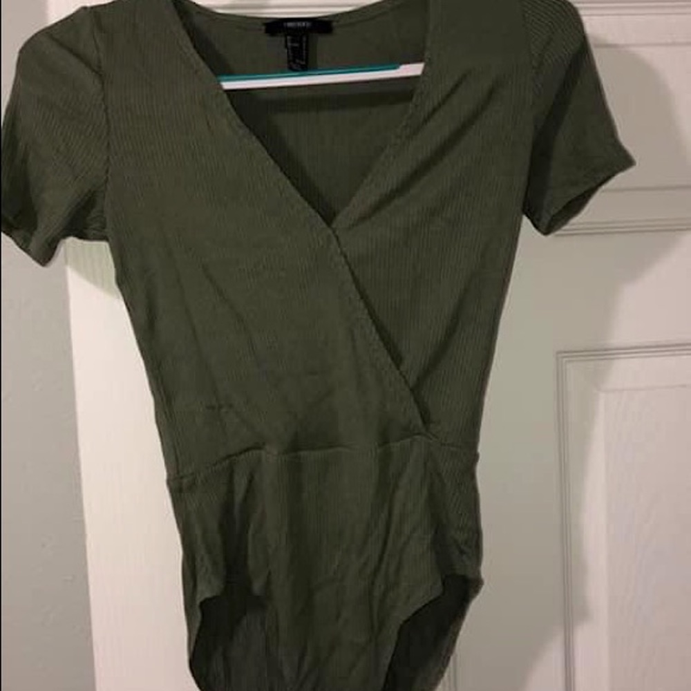 Forever 21 Olive Green bodysuit